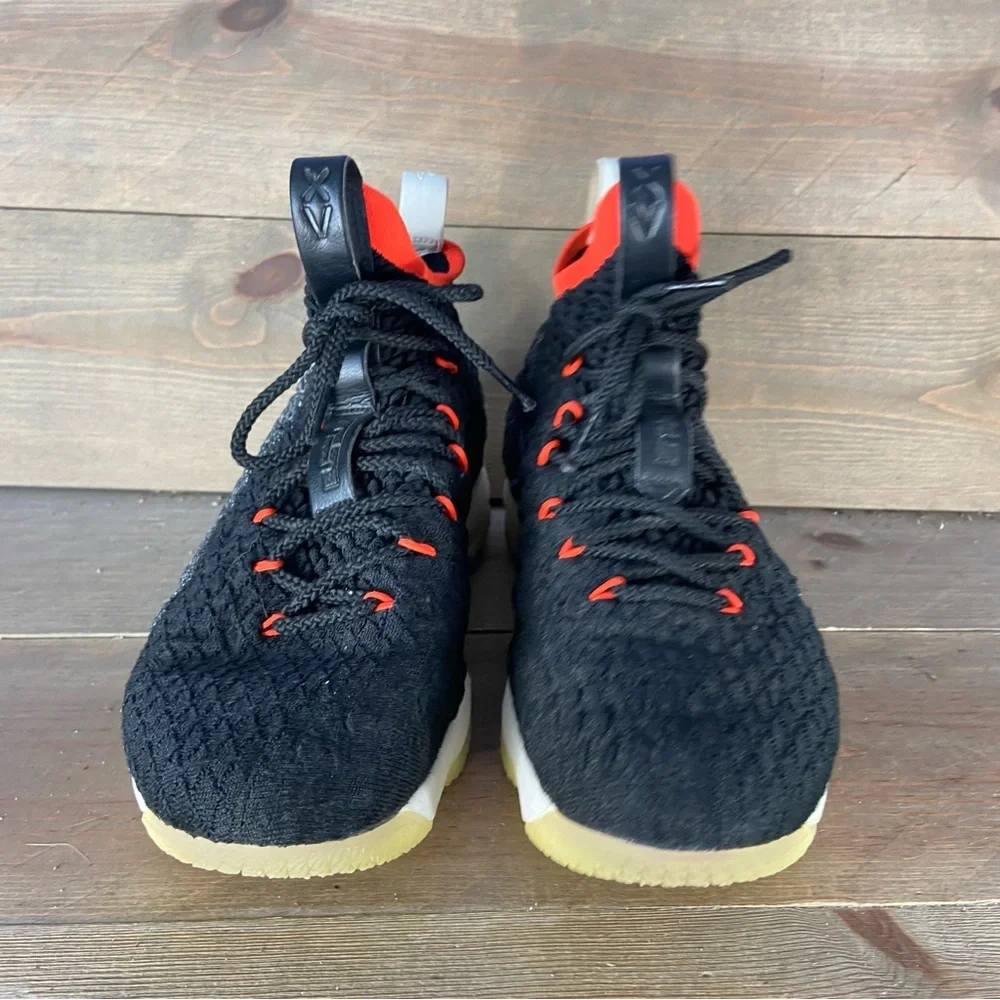 Nike Lebron 15 kids youth size 7 shoes black athletic basketball sneakers